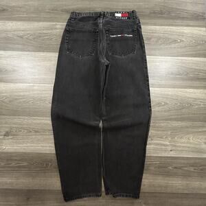 Vintage Tommy Hilfiger Jeans Mens 32x31 Relaxed Fit Denim Embroidered Retro Y2K